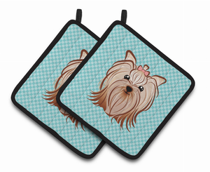 Dog Portrait on Pair of Pot Holders - 638508381248
