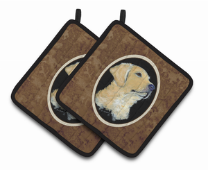 Golden Retriever Pair of Pot Holders - 638508367075