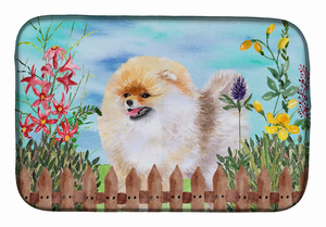 Spring Dog on Dish Drying Mat - 652259251728