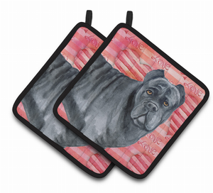 Dog Art Seasonal Pair of Pot Holders - 652259215614