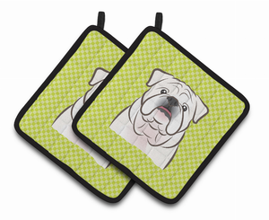 Dog Portrait on Pair of Pot Holders - 638508382641