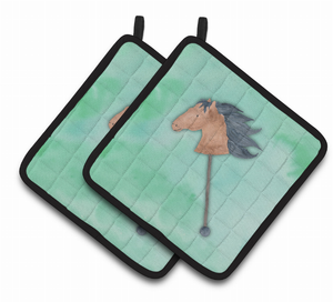 Western Watercolor Pair of Pot Holders - 638508838902