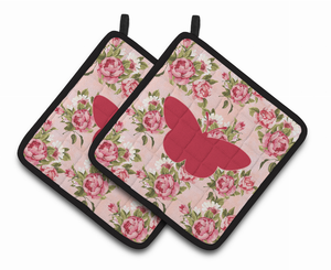 Butterfly Artwork Pair of Pot Holders - 638508404329