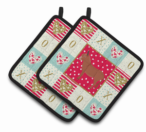 Animal XOXO on Pair of Pot Holders - 194030130780