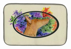 Pharaoh Hound Dish Drying Mat - 652259257560