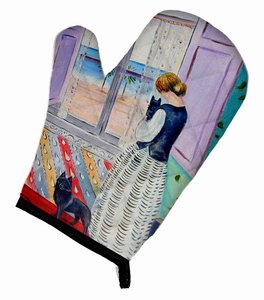 Lady with her Dog Oven Mitt - 638508483874