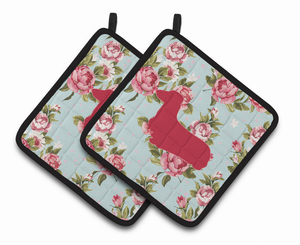 Dog Artwork Pair of Pot Holders - 638508370266