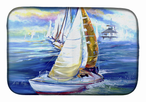 Sailboats Dish Drying Mat - 652259254828
