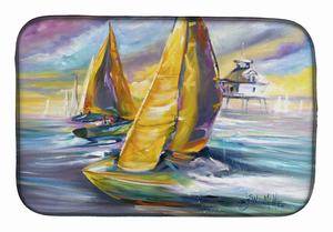 Sailboats Dish Drying Mat - 652259254736