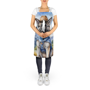Norwegian Elkhound Cowboy Welcome Apron - 198453397010