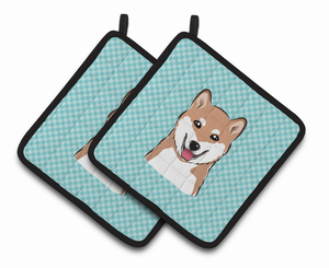 Dog Portrait on Pair of Pot Holders - 638508381453
