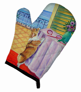 Dog on Oven Mitt - 638508483997