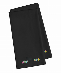 Easter Dog Design Embroidered Kitchen Towel Set of 2 - 652259228645