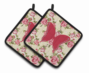 Butterfly Artwork Pair of Pot Holders - 638508405500