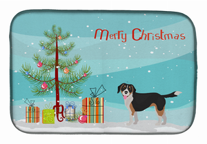 Dog Breed/Merry Christmas art Dish Drying Mat - 194030019474