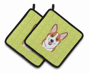 Dog Portrait on Pair of Pot Holders - 638508382986
