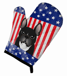 American Flag and Dog on Oven Mitt - 638508480255