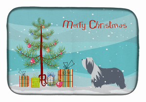 Christmas Tree and Dog on Dish Drying Mat - 652259240432
