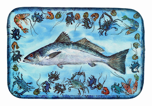 Sealife Themed Dish Drying Mat - 652259235179