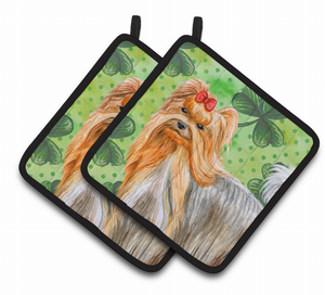 Dog Art Seasonal Pair of Pot Holders - 652259216390