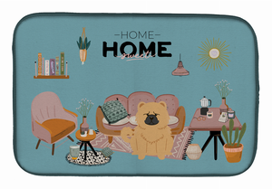 Dog in Sweet Home Dish Drying Mat - 194030344187