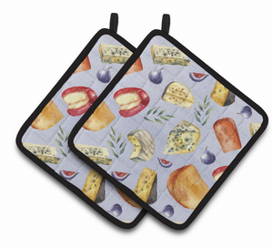 Cheeses Pair of Pot Holders - 638508657824