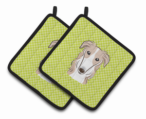 Dog Portrait on Pair of Pot Holders - 638508382726