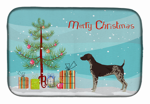 Dog Breed/Merry Christmas art Dish Drying Mat - 194030019122