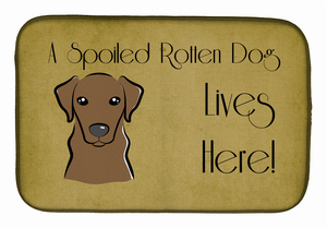 Spoiled Dog Lives Here Dish Drying Mat - 652259245857