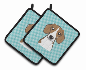 Dog Portrait on Pair of Pot Holders - 638508381590