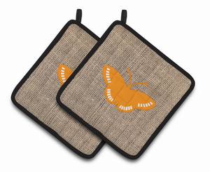 Butterfly Artwork Pair of Pot Holders - 638508365323