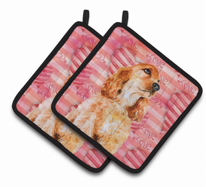 Dog Art Seasonal Pair of Pot Holders - 652259215737