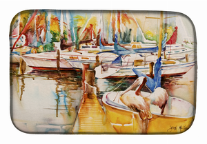 Sailboats Dish Drying Mat - 652259254644