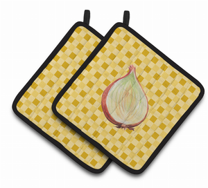 Vegetable on Pair of Pot Holders - 638508826268