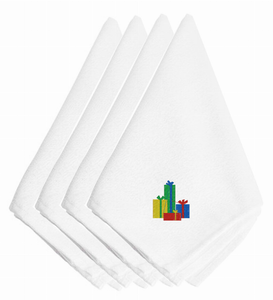 Christmas Themed Embroidered Napkins - 638508338051