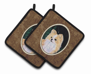 Starry Night Chihuahua Pair of Pot Holders - 638508361387