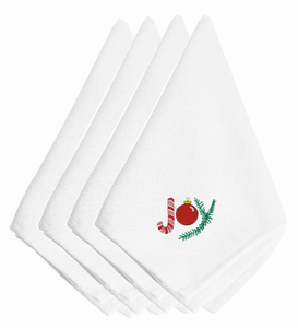 Christmas Themed Embroidered Napkins - 638508338617