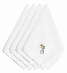 Christmas Themed Embroidered Napkins - 638508338099