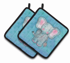 Animal Watercolor Pair of Pot Holders - 638508838964