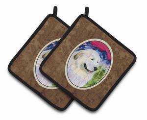 Great Pyrenees Pair of Pot Holders - 638508360892