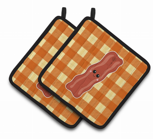 Food Face Pair of Pot Holders - 638508818645