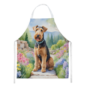 Airedale Terrier Spring Garden Apron - 198453397584