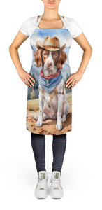 Brittany Spaniel Cowboy Welcome Apron - 198453396211