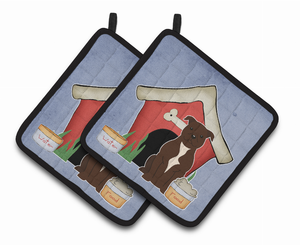 Dog House Collection Pair of Pot Holders - 638508459336