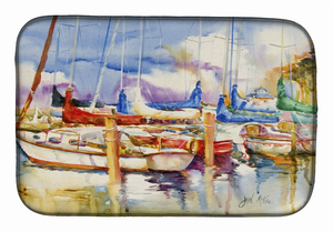 Sailboats Dish Drying Mat - 652259254675