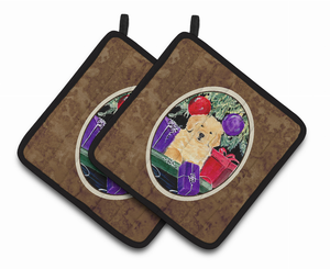 Golden Retriever Pair of Pot Holders - 638508362612