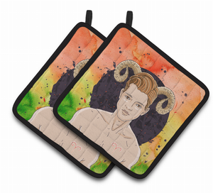 Zodiac Sign Pair of Pot Holders - 638508833167