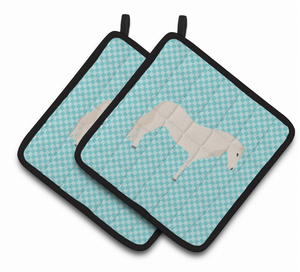 Paso Fino Horse Animal on Pair of Pot Holders - 638508926401