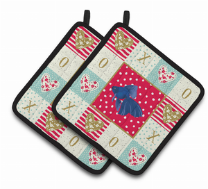 Fish & Marine XOXO on Pair of Pot Holders - 194030140895