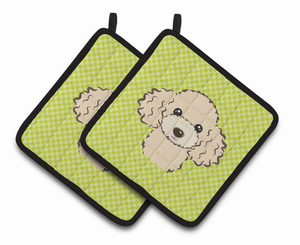 Dog Portrait on Pair of Pot Holders - 638508383020